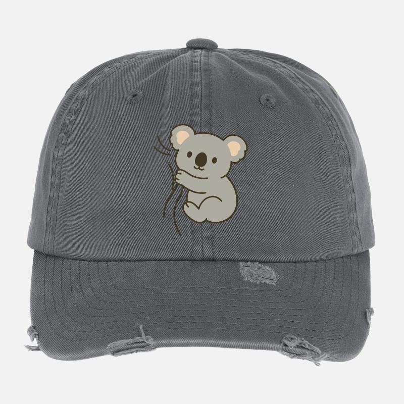 Cuddly koala Flexfit Vintage Destroyed Cap