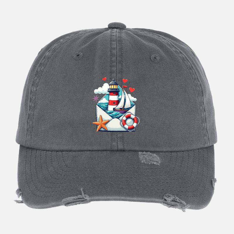 maritime mail Flexfit Vintage Destroyed Cap