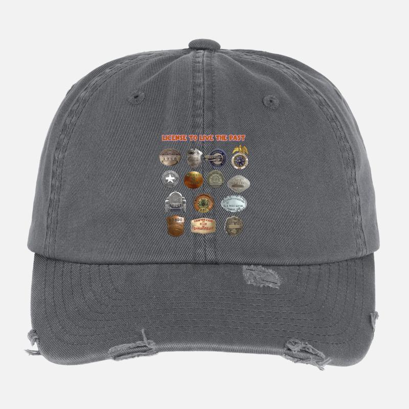 Permis de vivre le passé Casquette vintage effet usé Flexfit