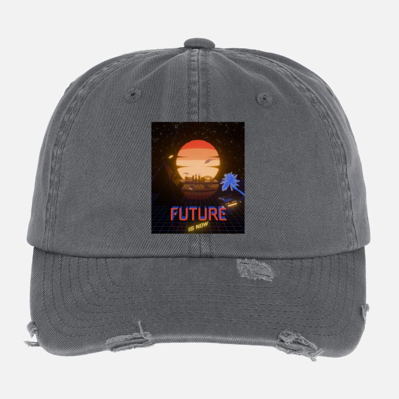 L’avenir, c’est maintenant Casquette vintage effet usé Flexfit