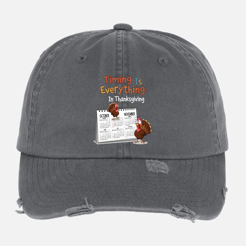Calendrier de Thanksgiving Casquette vintage effet usé Flexfit