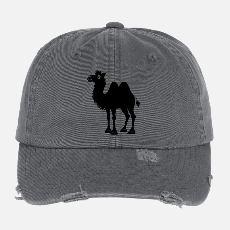 Schatten-Kamel Flexfit Vintage Destroyed Cap