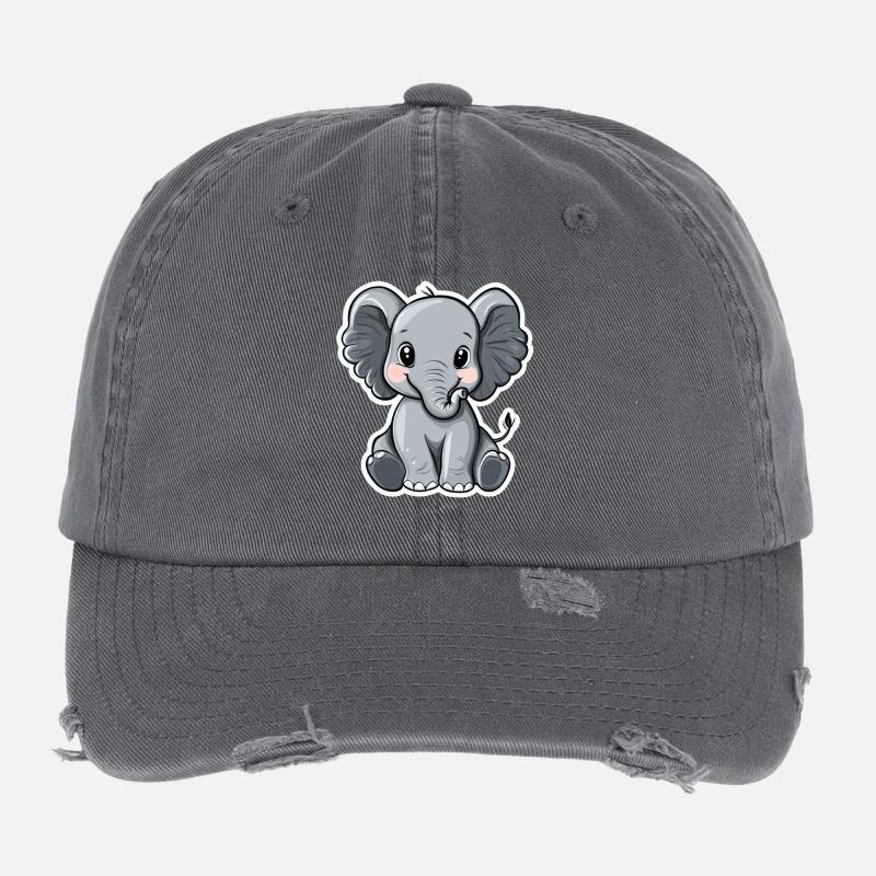 Elephant Flexfit Vintage Destroyed Cap
