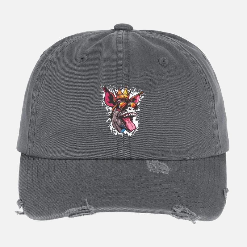 Donkey Funny Flexfit Vintage Destroyed Cap