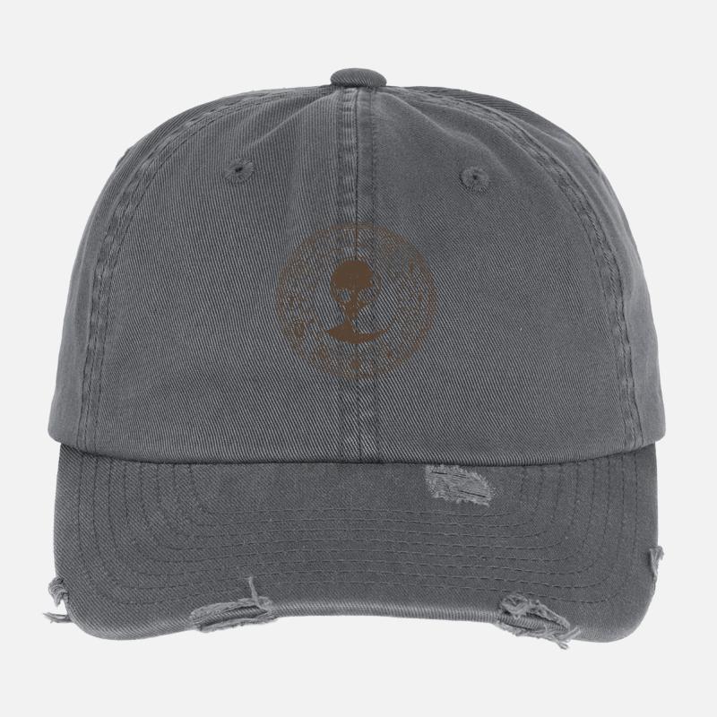Conception de constellation extraterrestre mystique Casquette vintage effet usé Flexfit
