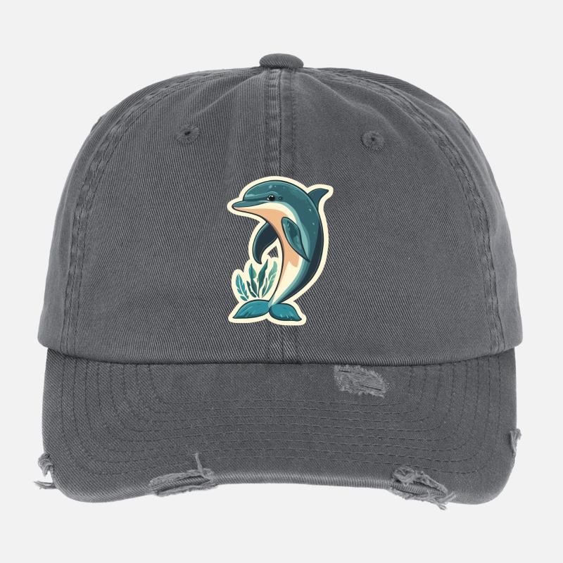 Dauphin Casquette vintage effet usé Flexfit