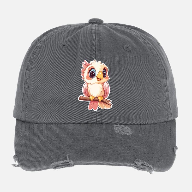 Cockatoo Flexfit Vintage Destroyed Cap