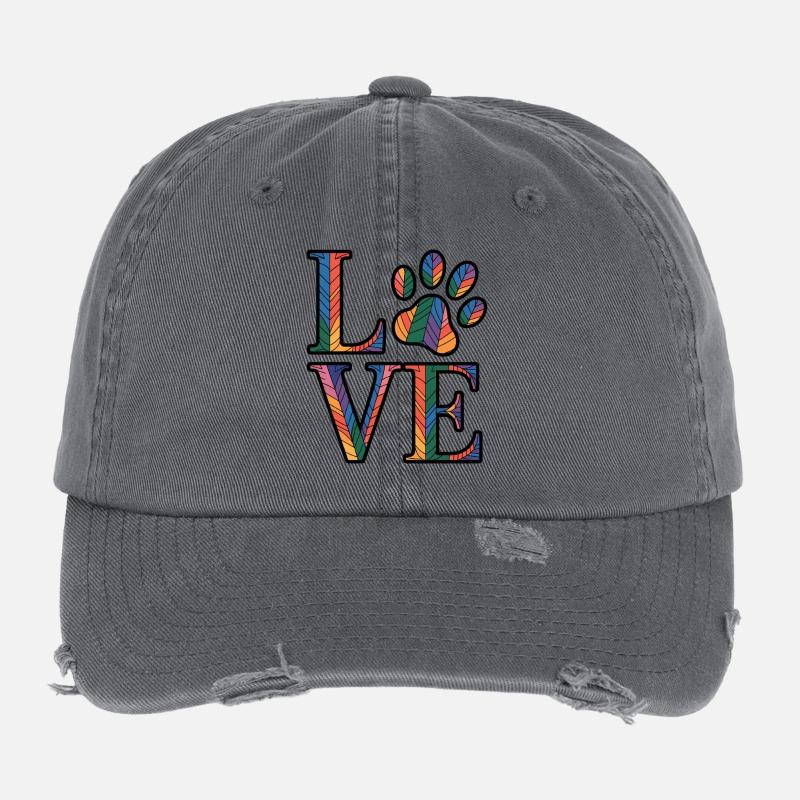 Pet Lover Flexfit Vintage Destroyed Cap