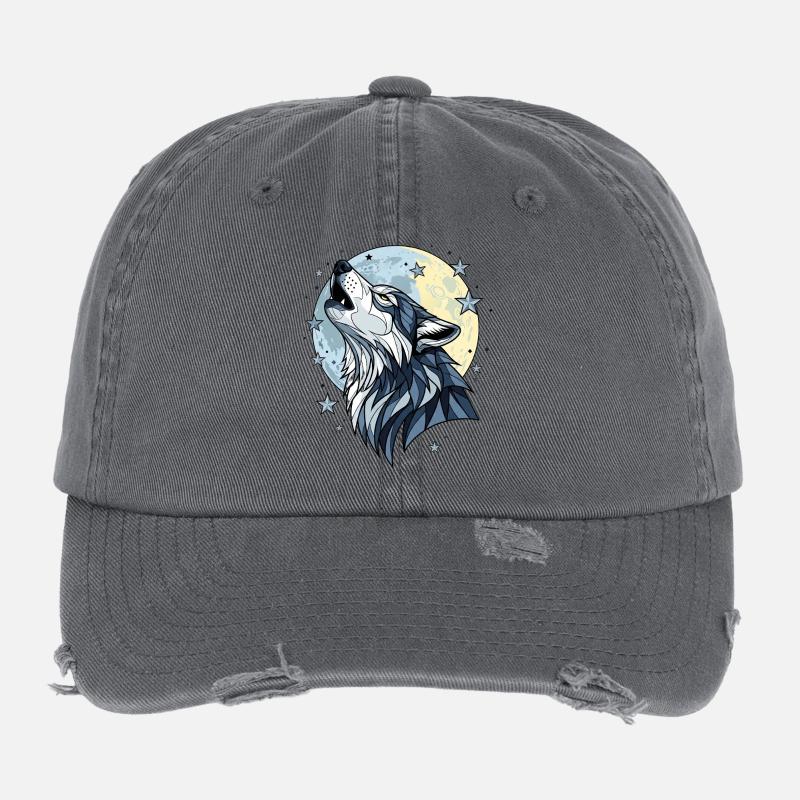 Wolf Flexfit Vintage Destroyed Cap