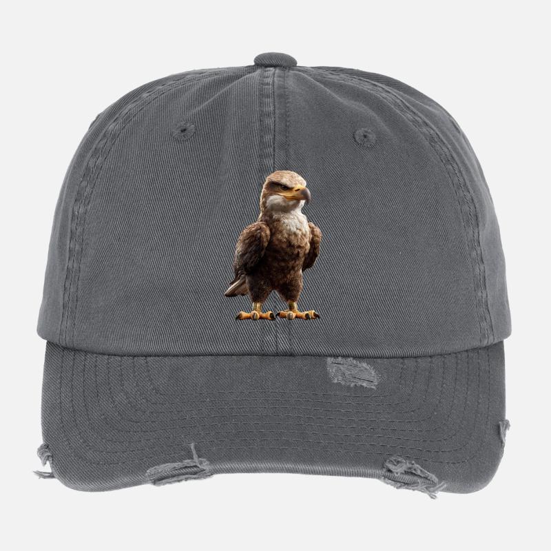 Aigle Pygargue à tête blanche Aigle royal Pygargue à queue blanche Casquette vintage effet usé Flexfit