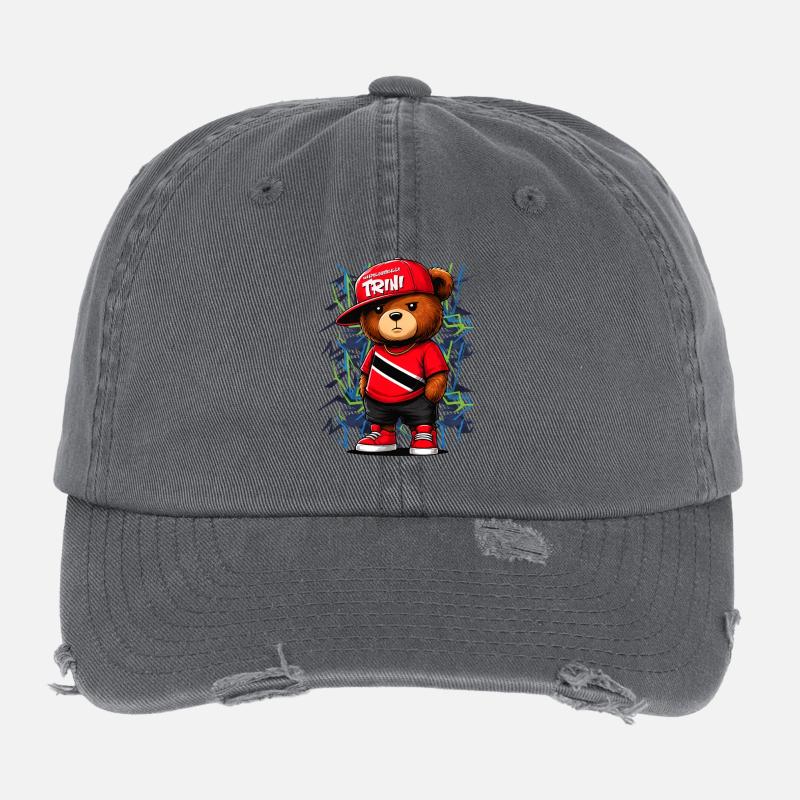 Trinité-et-Tobago Casquette vintage effet usé Flexfit