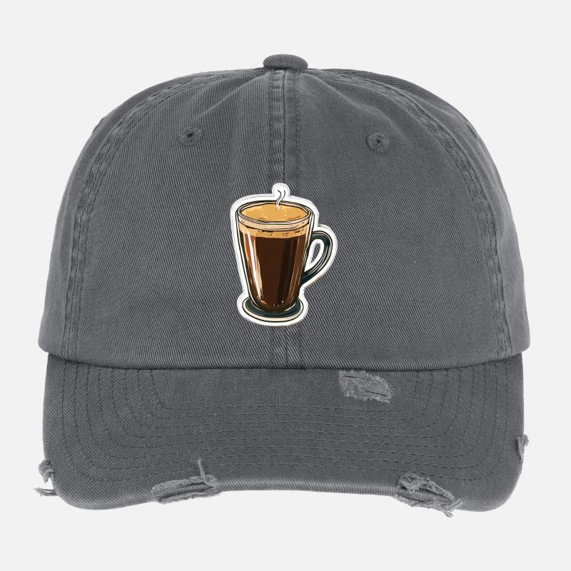 Kaffee Flexfit Vintage Destroyed Cap