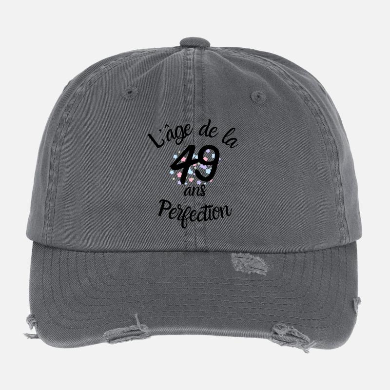 49 ans, l'âge de la perfection Casquette vintage effet usé Flexfit