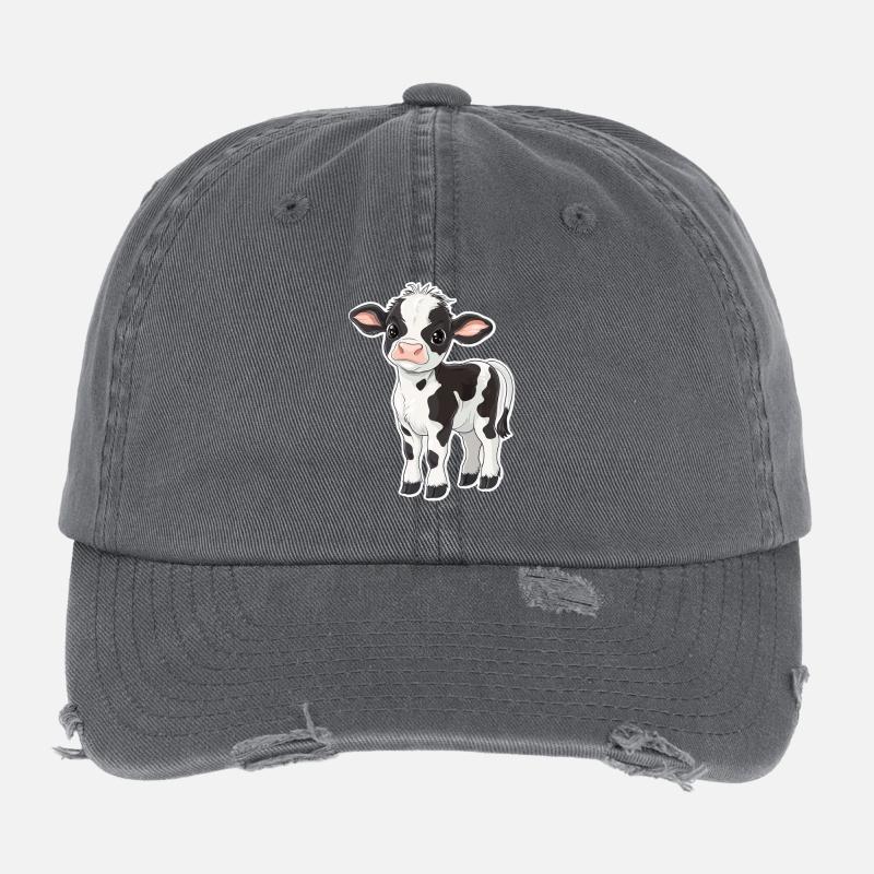 Vache Casquette vintage effet usé Flexfit