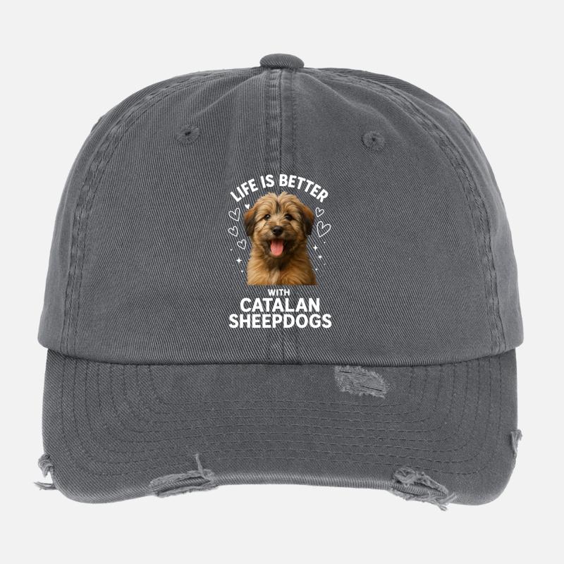 Catalan Sheepdog Flexfit Vintage Destroyed Cap
