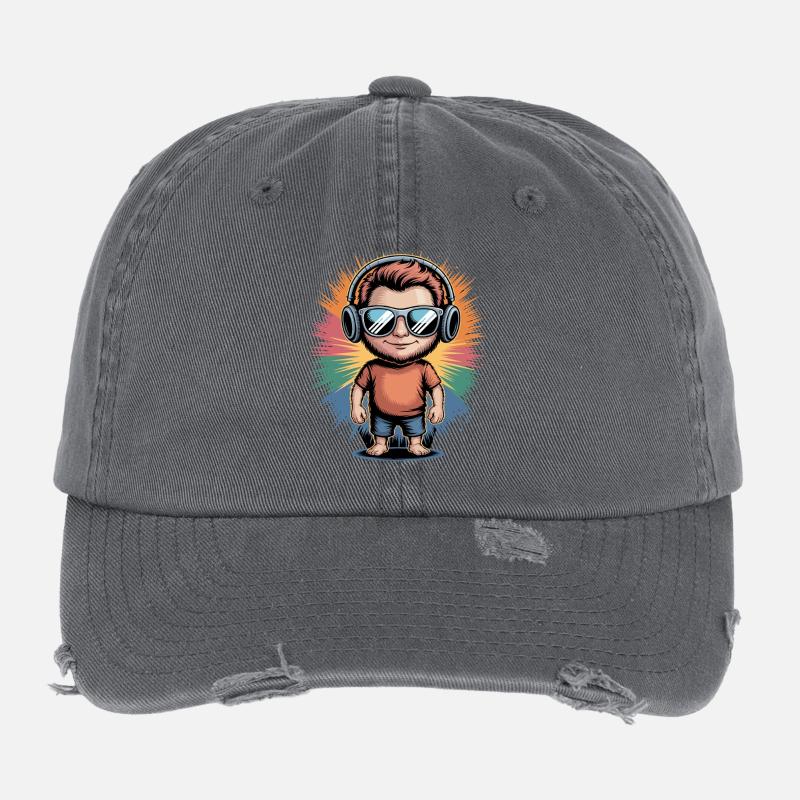 Regenbogen Beats Avatar Flexfit Vintage Destroyed Cap
