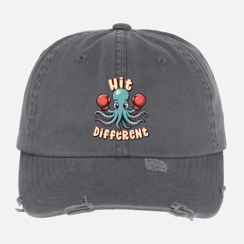 Frapper différemment Casquette vintage effet usé Flexfit