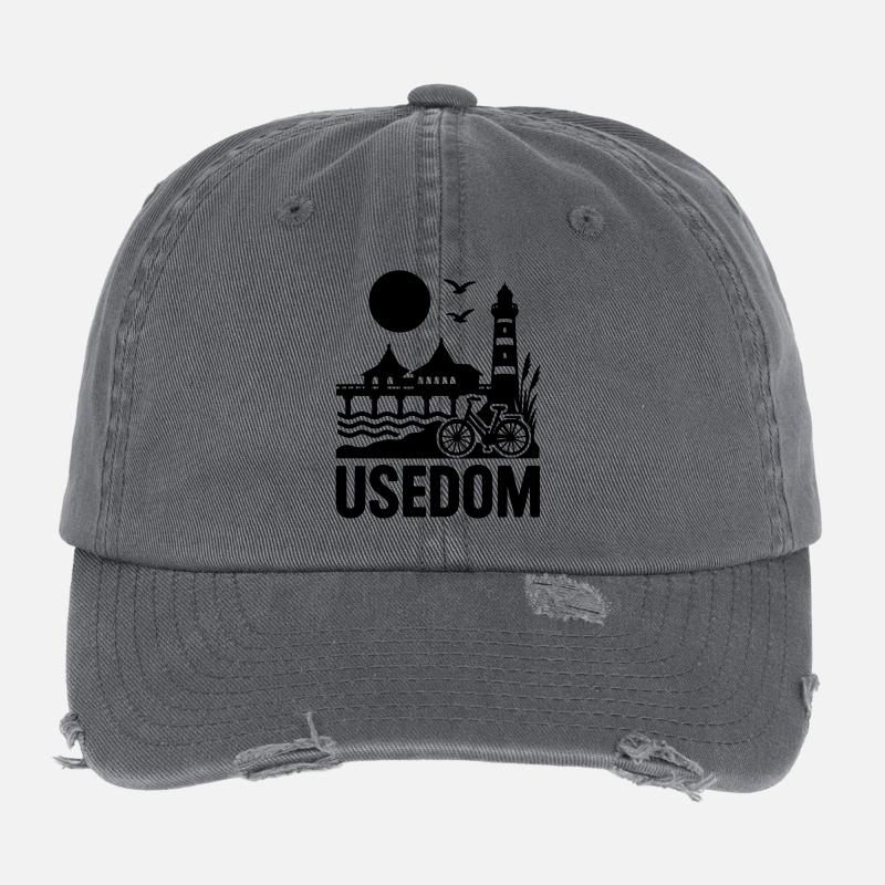 Usedom Island Flexfit Vintage Destroyed Cap