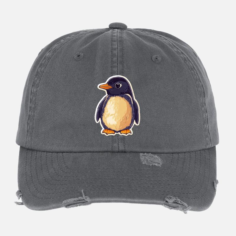 Pingouin Casquette vintage effet usé Flexfit