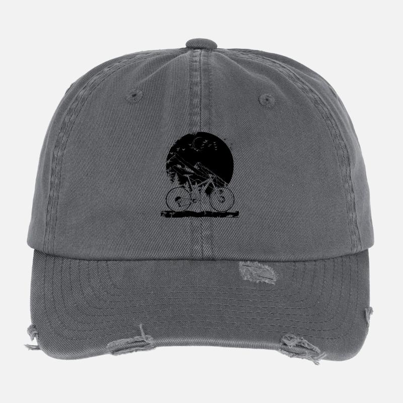 Illustration de VTT Casquette vintage effet usé Flexfit