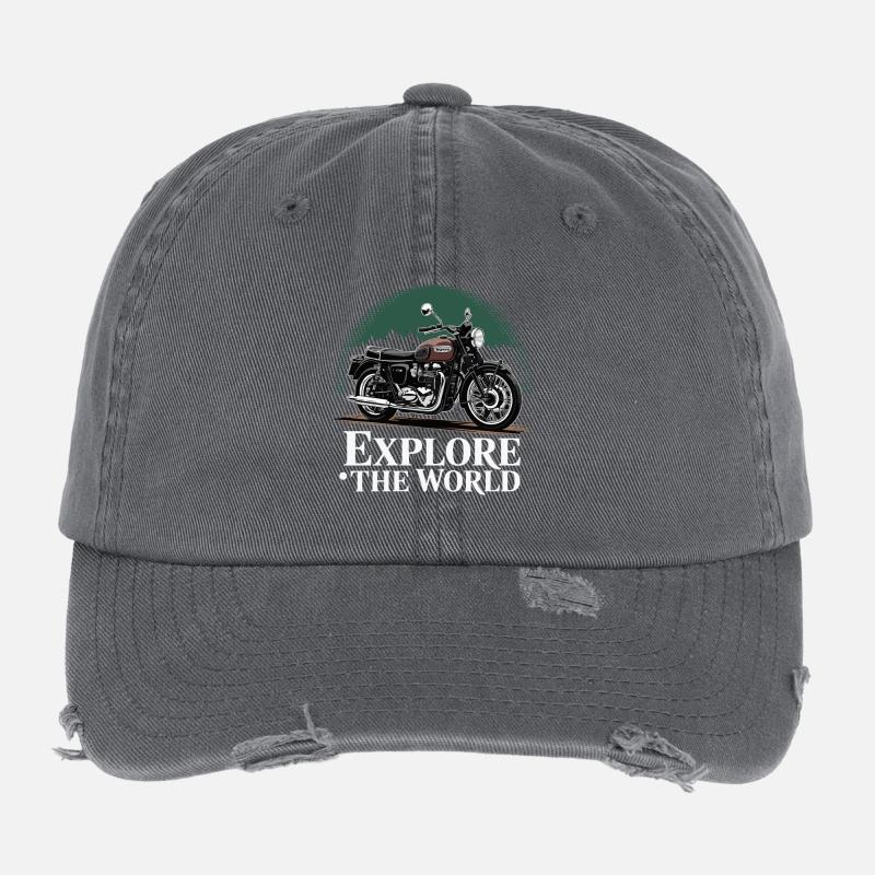 Adventure Ride Flexfit Vintage Destroyed Cap
