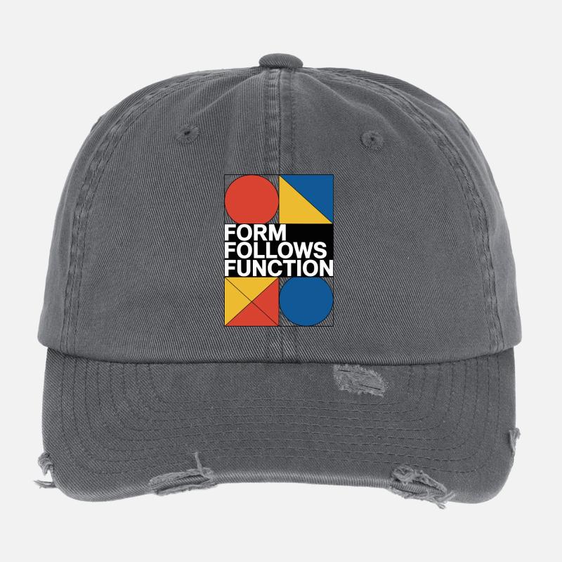 Bauhaus Architecture Architecte Casquette vintage effet usé Flexfit