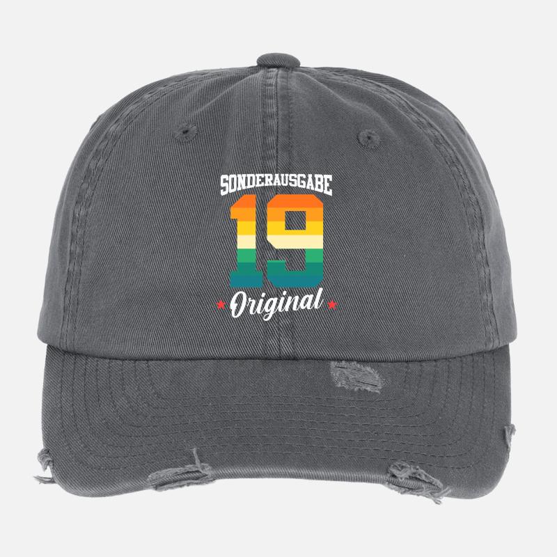 19 Geburtstag Flexfit Vintage Destroyed Cap