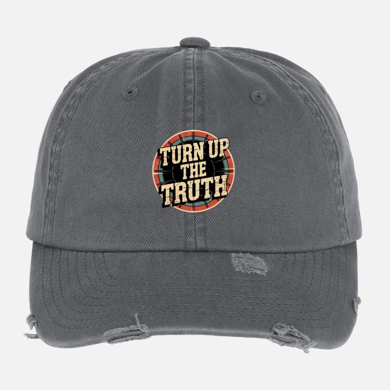 Retro Grunge – Turn Up The Truth Flexfit Vintage Destroyed Cap