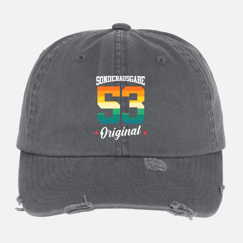 53 Anniversaire Casquette vintage effet usé Flexfit