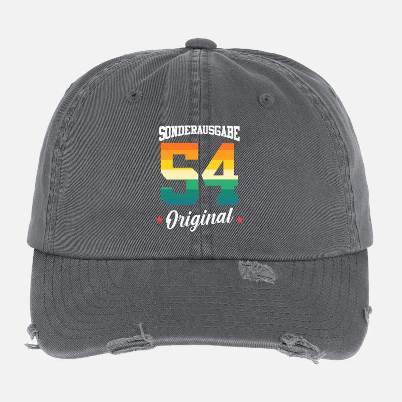 54 Anniversaire Casquette vintage effet usé Flexfit