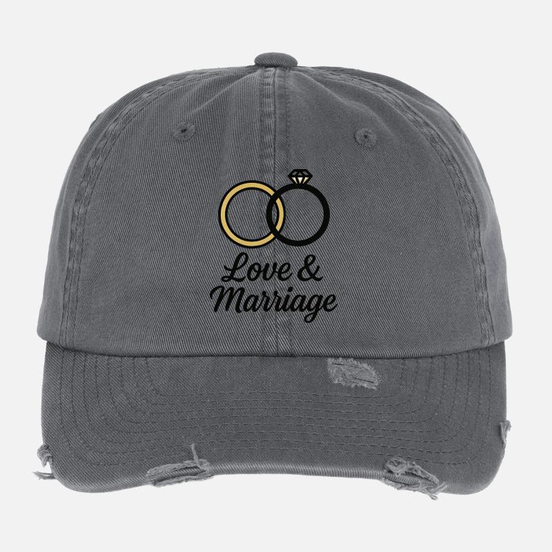 Liebe & Ehe Trauringe - Liebe & Ehe Flexfit Vintage Destroyed Cap