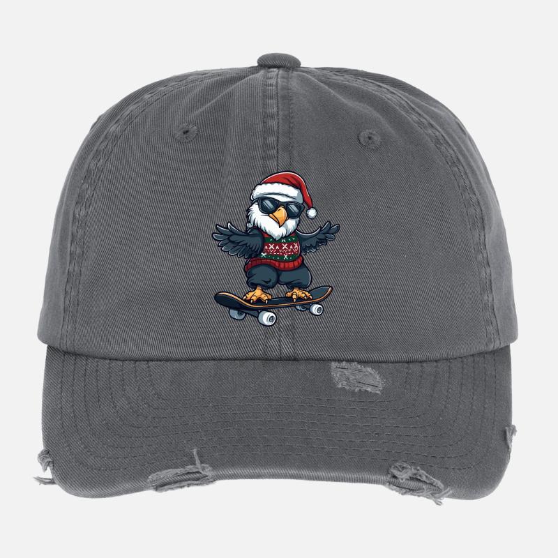 Aigle Noël Drôle Casquette vintage effet usé Flexfit