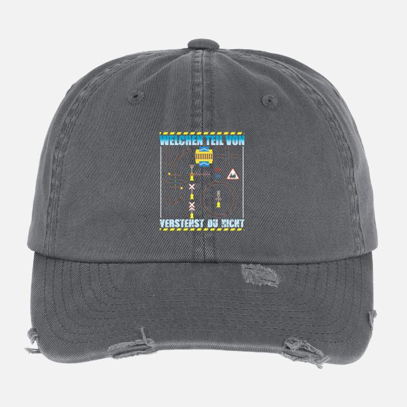 Modellbahn Modelleisenbahn Eisenbahn Flexfit Vintage Destroyed Cap