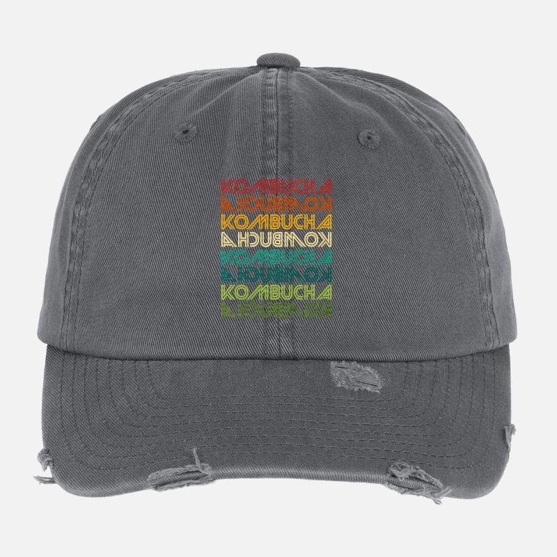 Kombucha Dégradé Multi-Imprimé Casquette vintage effet usé Flexfit