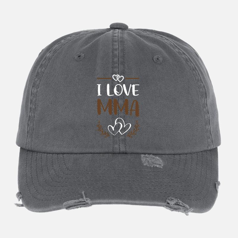 I Love MMA Flexfit Vintage Destroyed Cap