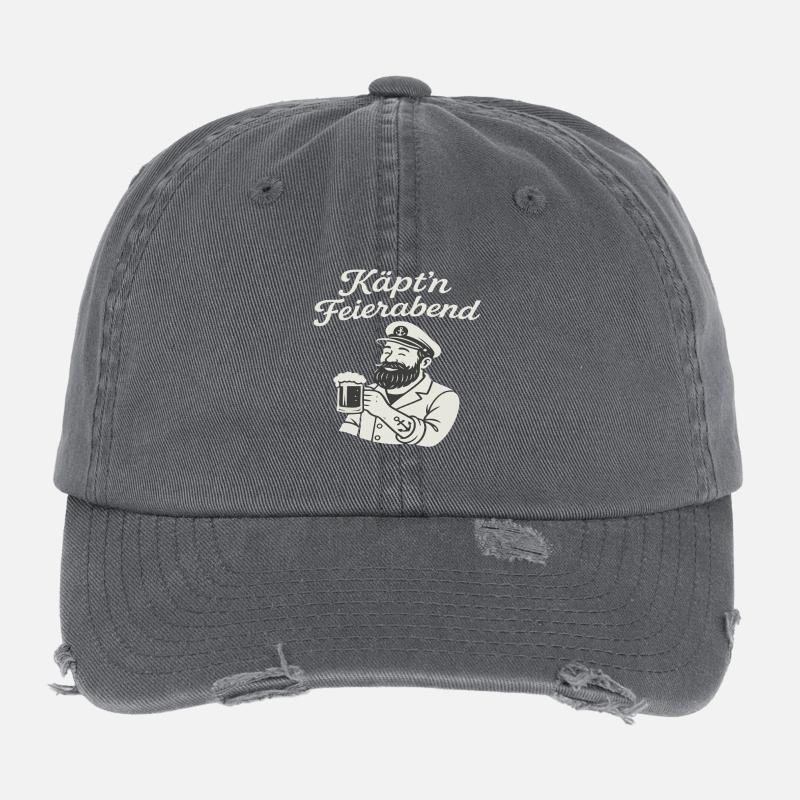 Motif Capitaine After-Work Casquette vintage effet usé Flexfit