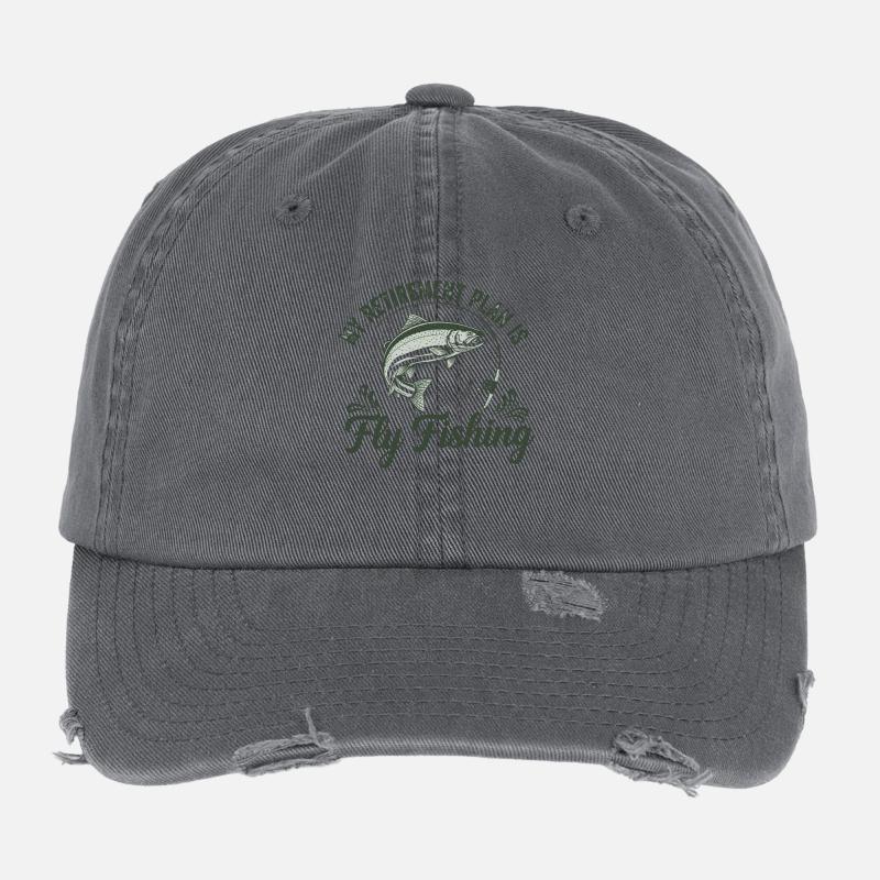 Retirement Plan: Fly Fishing Flexfit Vintage Destroyed Cap