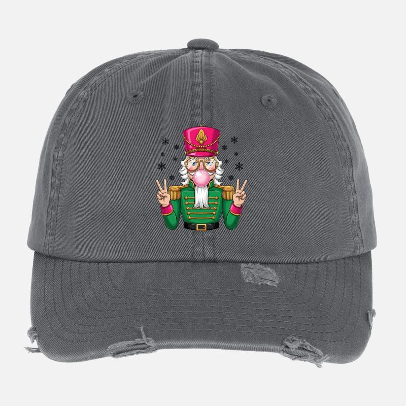 Chewing-gum Casse-Noisette Casquette vintage effet usé Flexfit