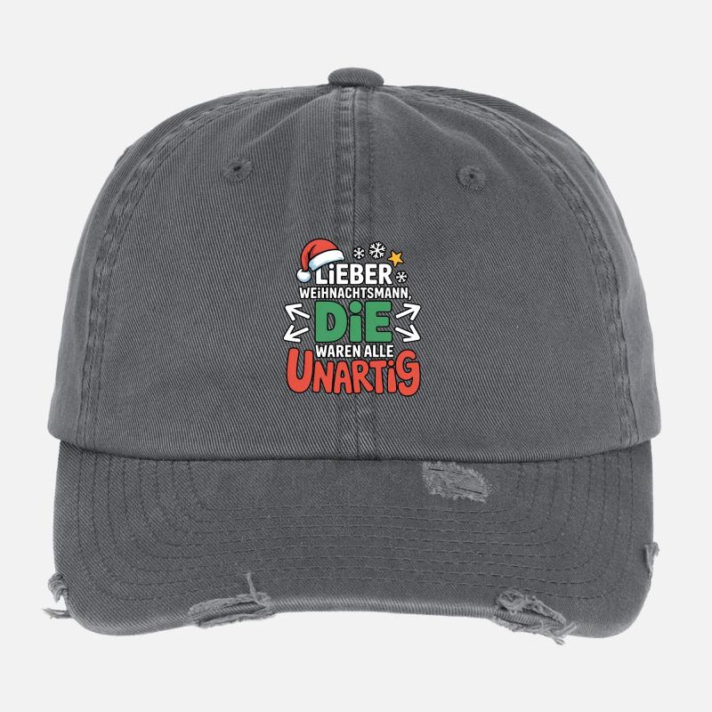 Cher Père Noël Vilain Casquette vintage effet usé Flexfit