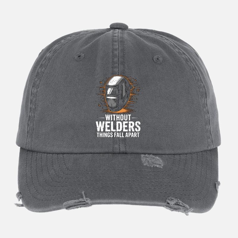 Welder Without Welders Things Fall Apart Welding Flexfit Vintage Destroyed Cap