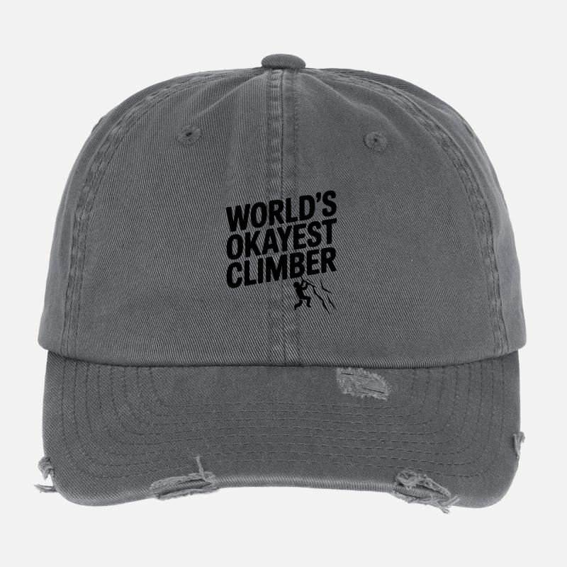 Le grimpeur le plus correct du monde Casquette vintage effet usé Flexfit