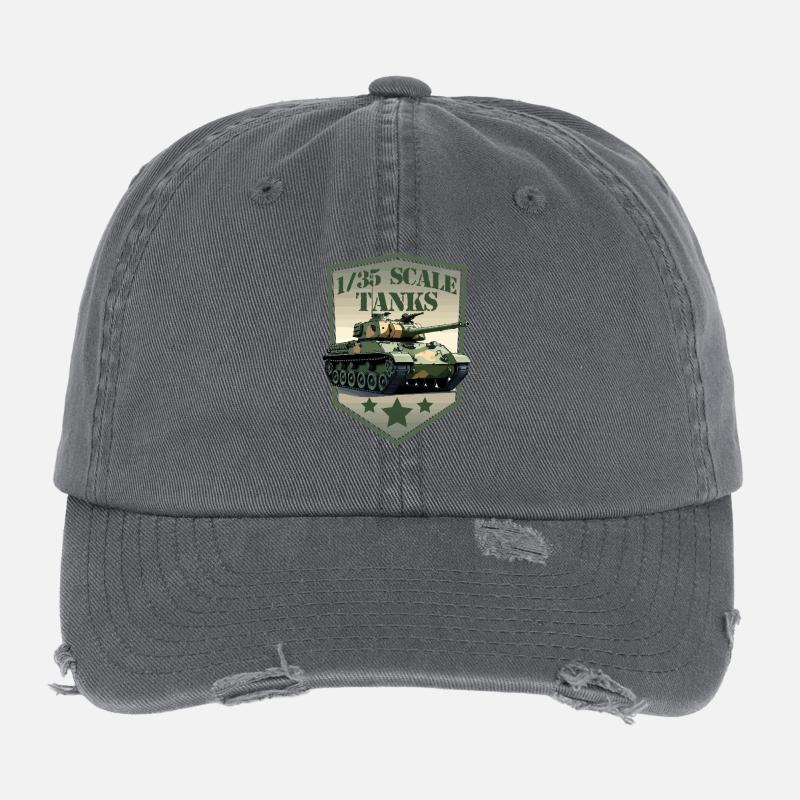 Panzer im Maßstab 1:35 Patch Schild Flexfit Vintage Destroyed Cap