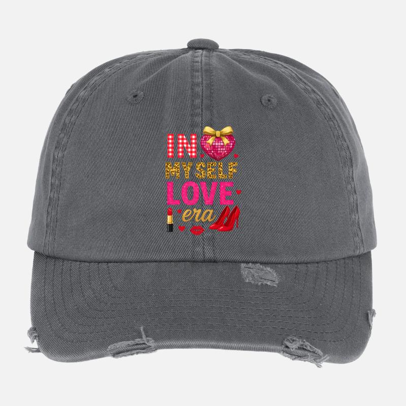 À l’ère de mon amour-propre – Design de mode glamour. Casquette vintage effet usé Flexfit