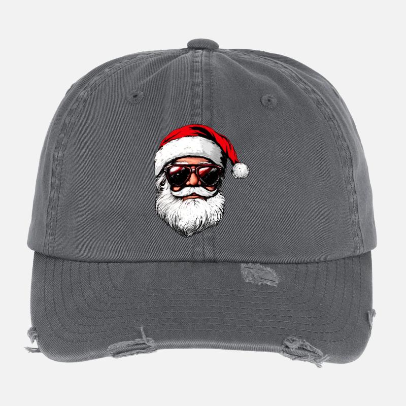 Cooler Weihnachtsmann Flexfit Vintage Destroyed Cap