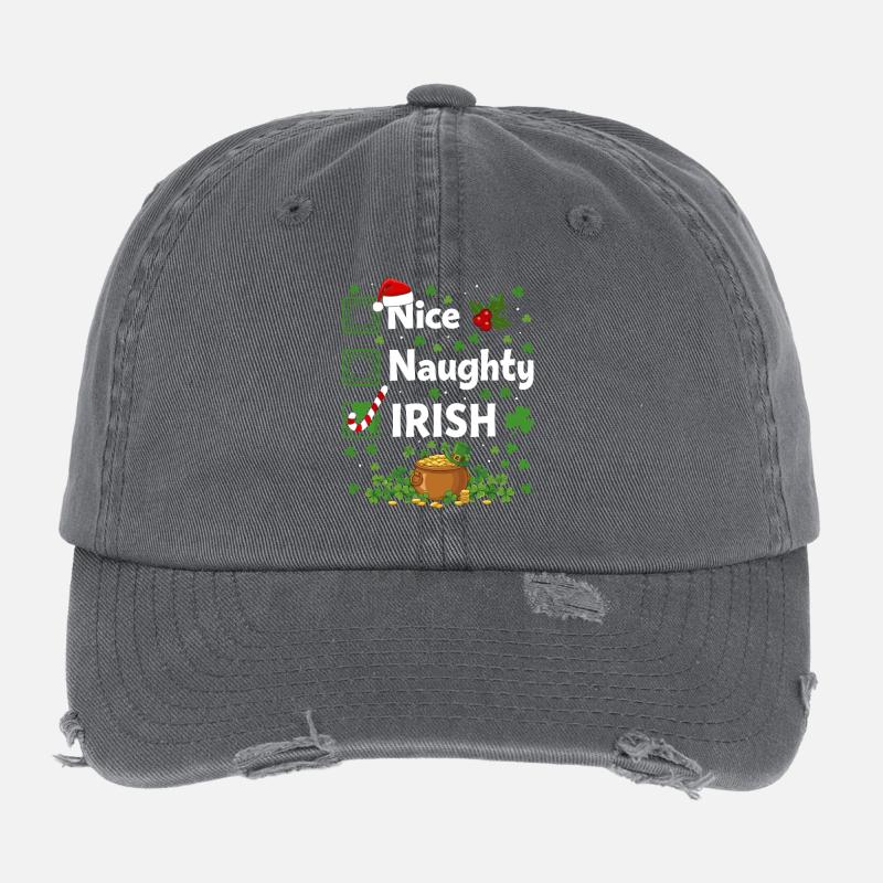 Saint Patrick irlandais coquin Casquette vintage effet usé Flexfit