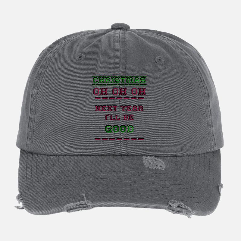 Pixel de Noël Casquette vintage effet usé Flexfit