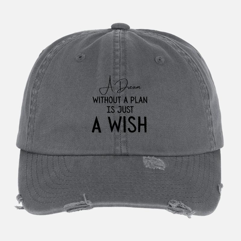 A dream without plant is a wish Flexfit Vintage Destroyed Cap