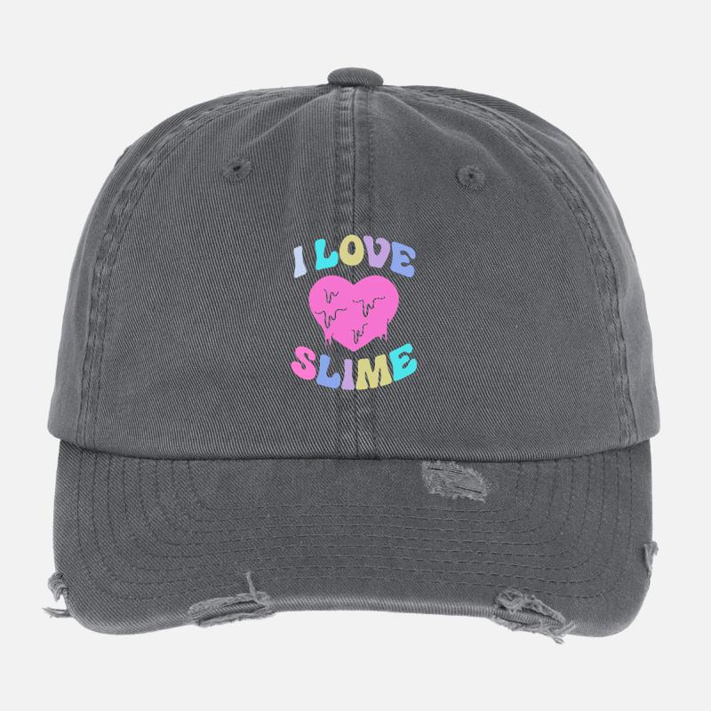 Slime Slime Slimy Flexfit Vintage Destroyed Cap
