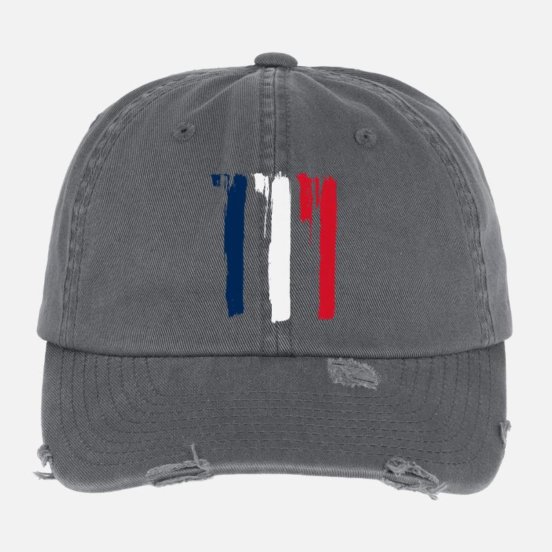 Franches de France Casquette vintage effet usé Flexfit
