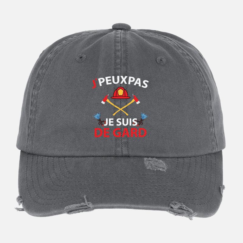 Je peux pas J'ai Suis de Gard Casquette vintage effet usé Flexfit